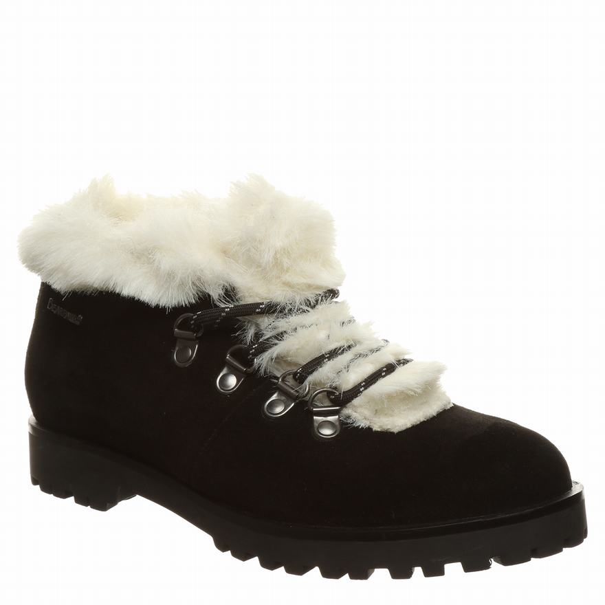 Bearpaw Vera Ankle Boots UK - Women's Boots Black ||ROPDYV-205||